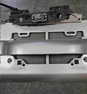 Isuzu Trooper Rear Tailgate License Plate Mount Trim Panel with Light - OEM-Style Replacement