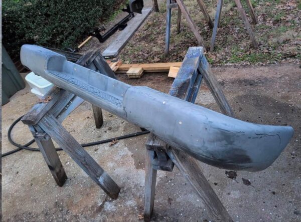 1992-2002 Isuzu Trooper 2nd Gen - OEM Rear Steel Bumper
