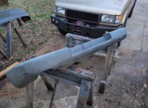 1992-2002 Isuzu Trooper 2nd Gen - OEM Rear Steel Bumper