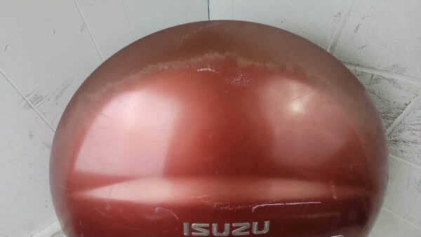 ISUZU TROOPER OEM DARK RED REAR SPARE TIRE COVER SHELL EMBLEM – 1995–2002 2nd Gen