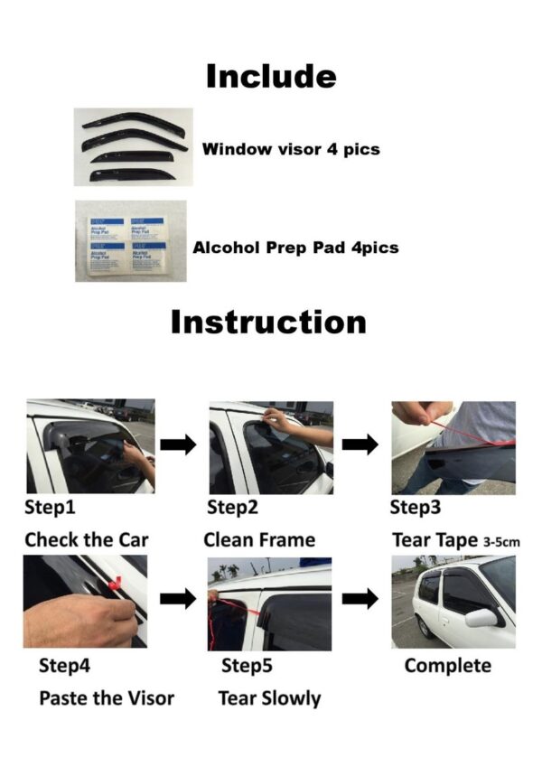 Brand New Isuzu Trooper Window Visors - 1991-2002 2nd Gen