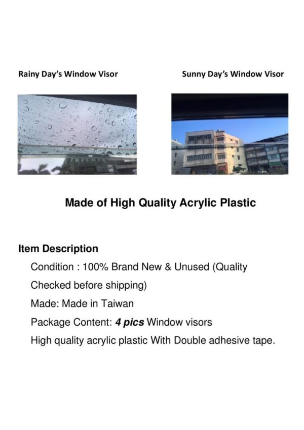 Brand New Isuzu Trooper Window Visors - 1991-2002 2nd Gen