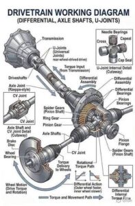 4x4 Drivetrain, Front Axle & Differential Replacement Parts